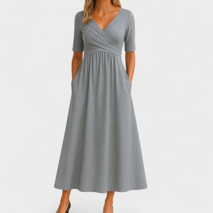 Paris&Fifth™ | Crossed dress with short sleeves
