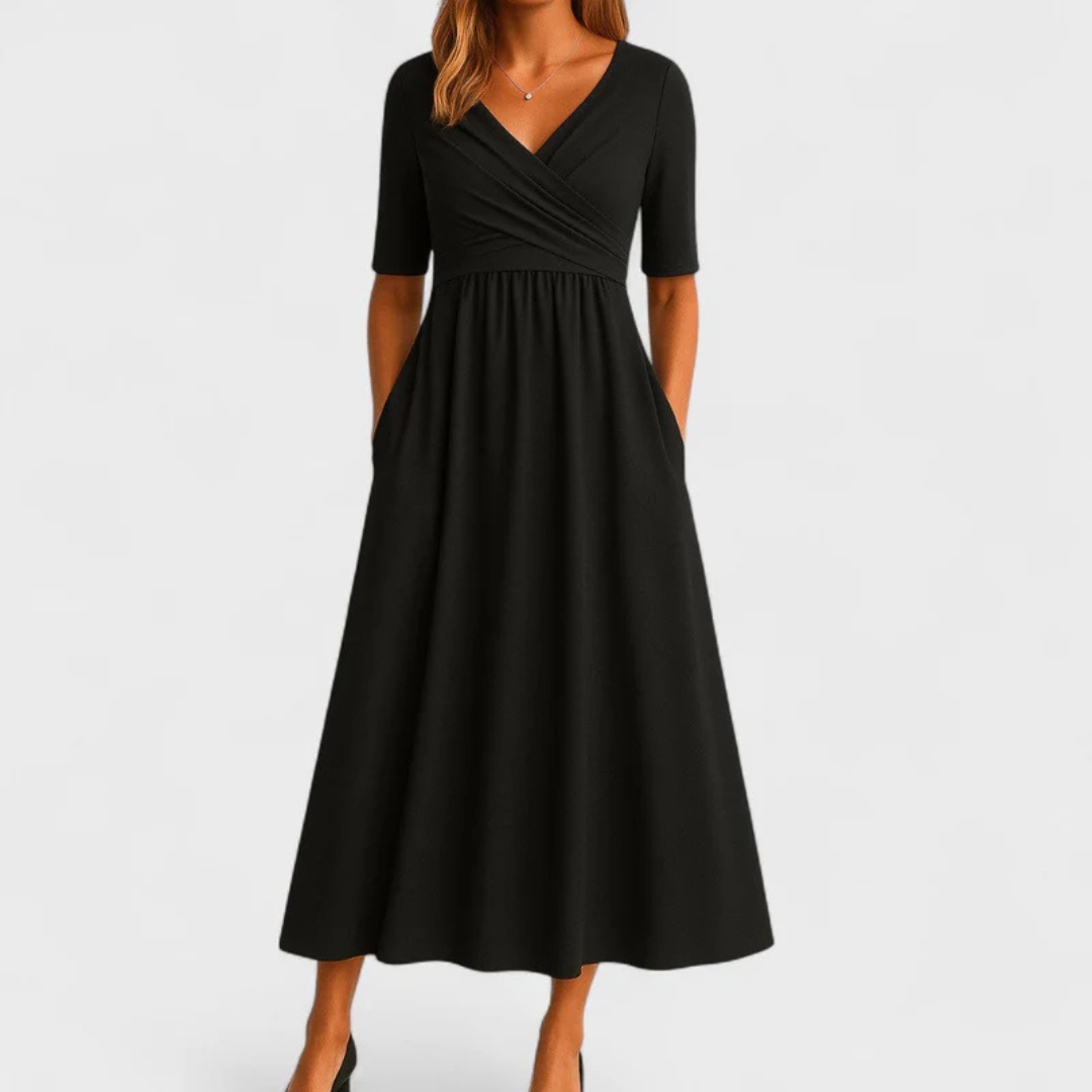 Paris&Fifth™ | Crossed dress with short sleeves