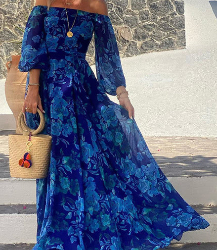 Calista | Floral Off-Shoulder Maxi Dress