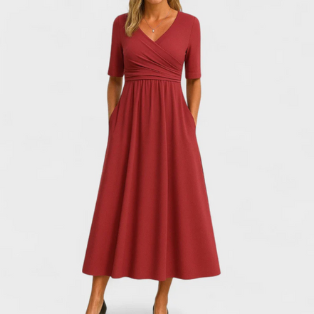 Paris&Fifth™ | Crossed dress with short sleeves