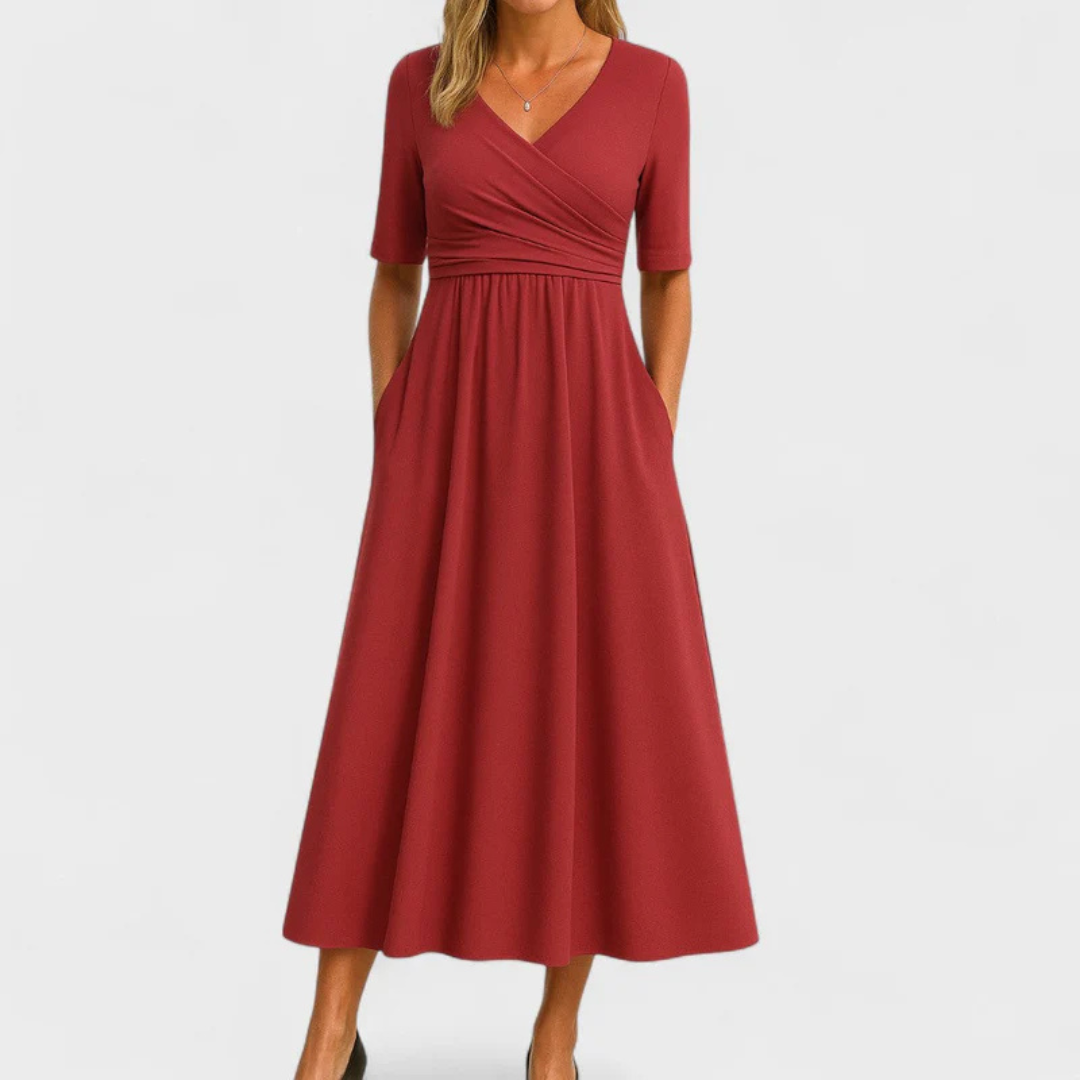 Paris&Fifth™ | Crossed dress with short sleeves