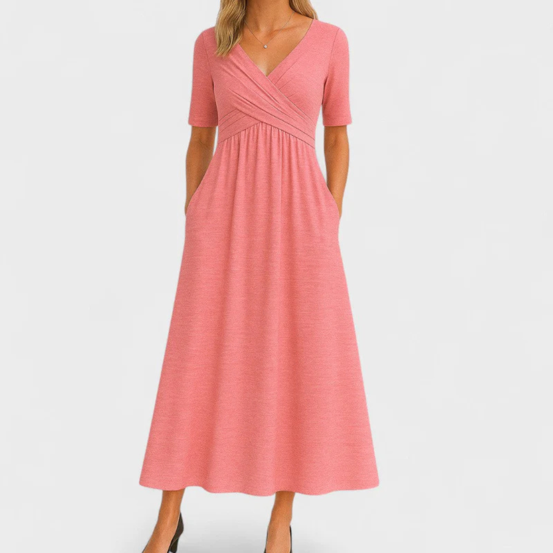 Paris&Fifth™ | Crossed dress with short sleeves