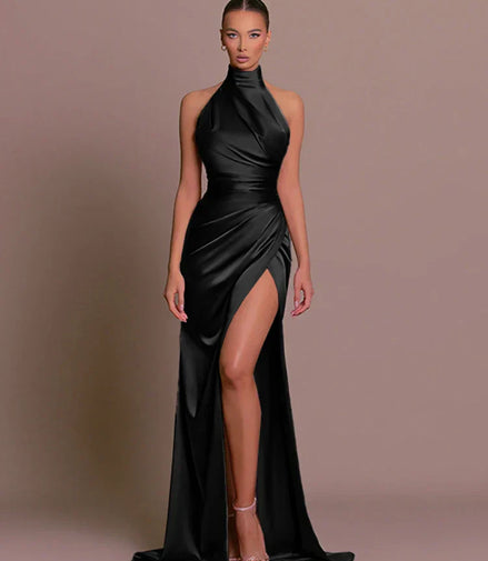 Livia | Sleek Slit Gown