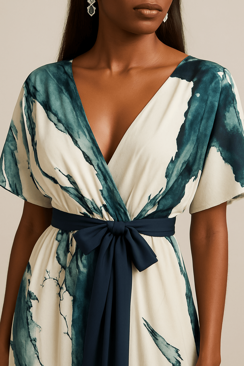 Paris&Fifth™ | Robe Longue à Imprimé Aquarelle